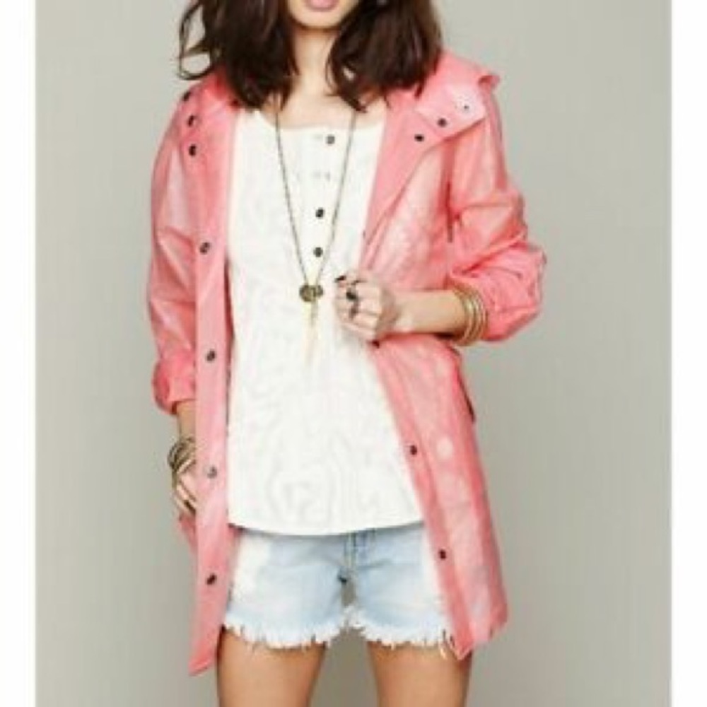 Free People Poppy Lace Raincoat